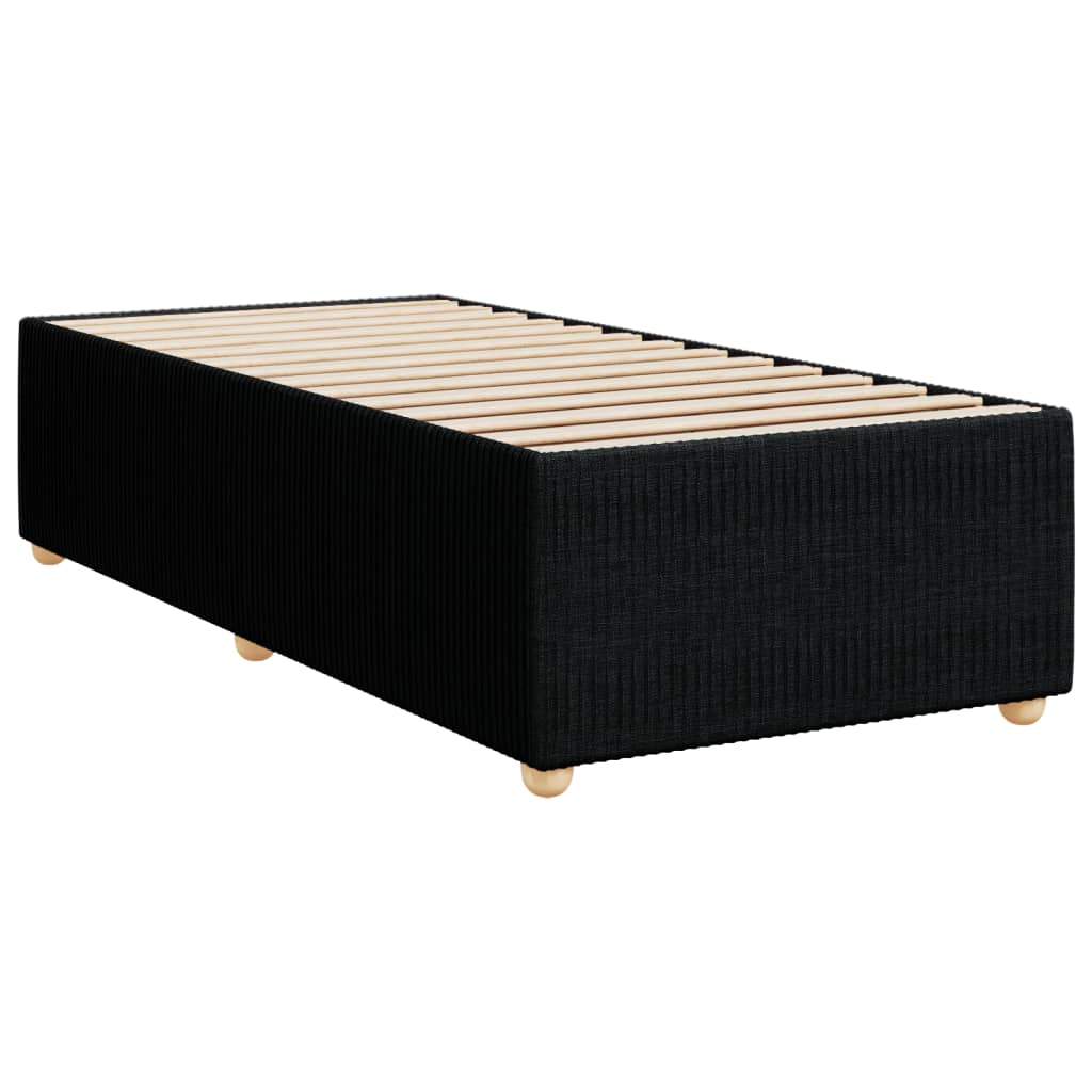 Bettgestell ohne Matratze Schwarz 80x200 cm Stoff