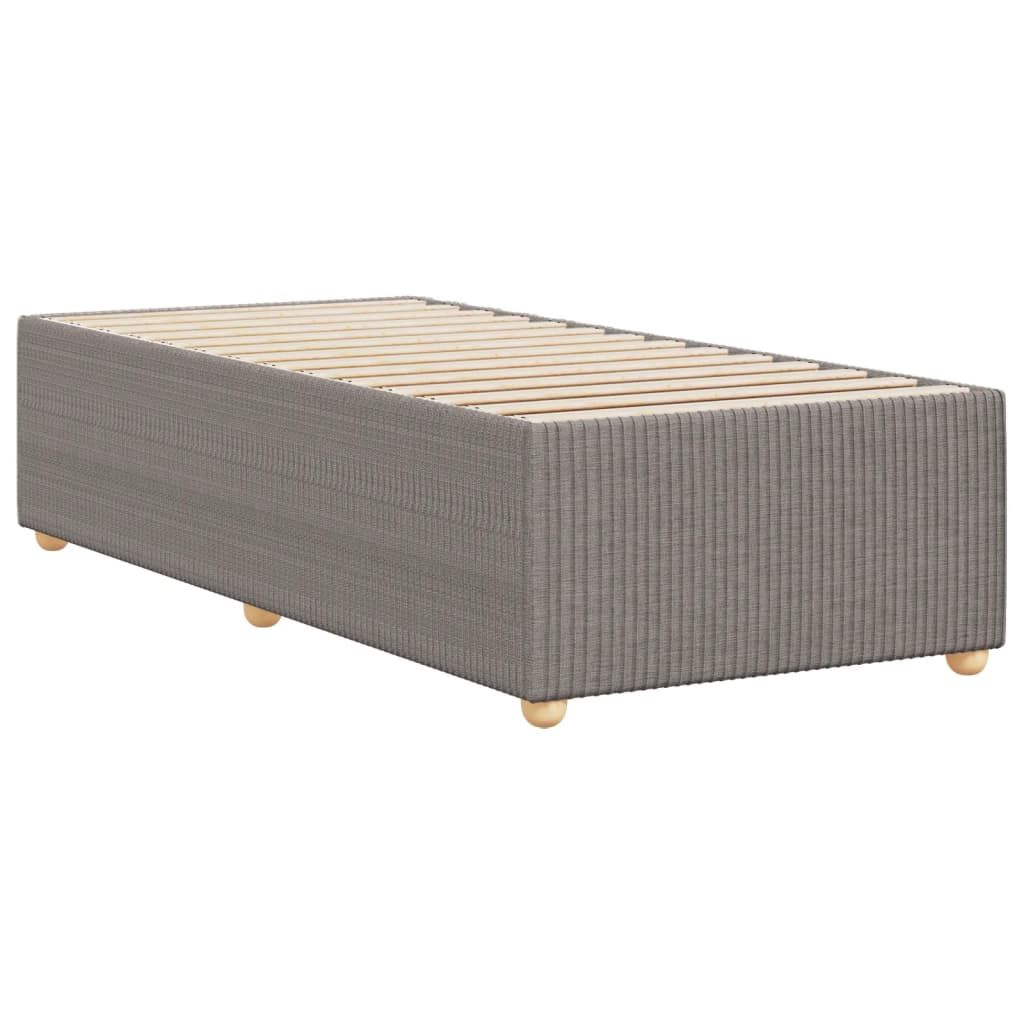 Bettgestell ohne Matratze Taupe 80x200 cm Stoff