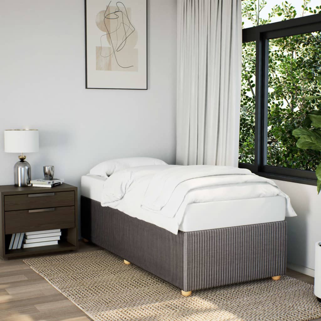 Bettgestell ohne Matratze Taupe 90x190 cm Stoff