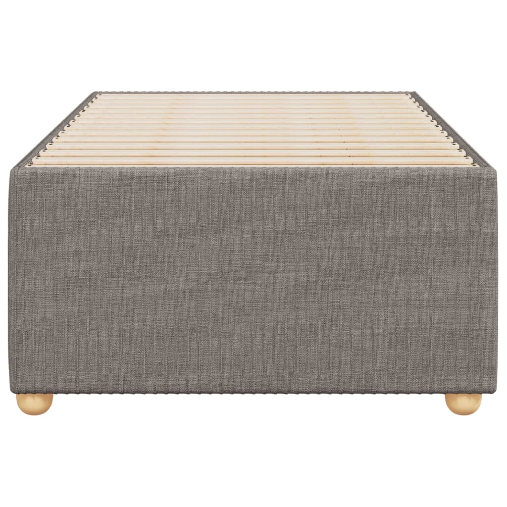 Bettgestell ohne Matratze Taupe 90x190 cm Stoff
