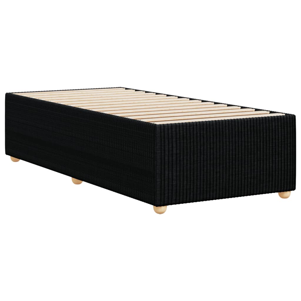 Bettgestell ohne Matratze Schwarz 90x200 cm Stoff