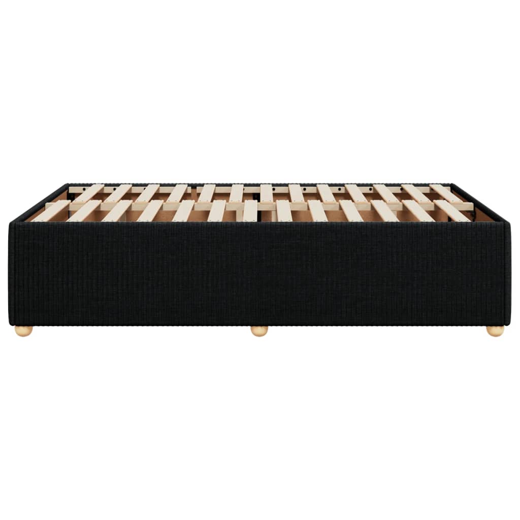 Bettgestell ohne Matratze Schwarz 120x190 cm Stoff