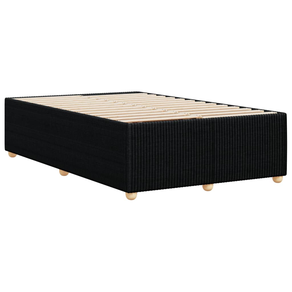 Bettgestell ohne Matratze Schwarz 120x190 cm Stoff