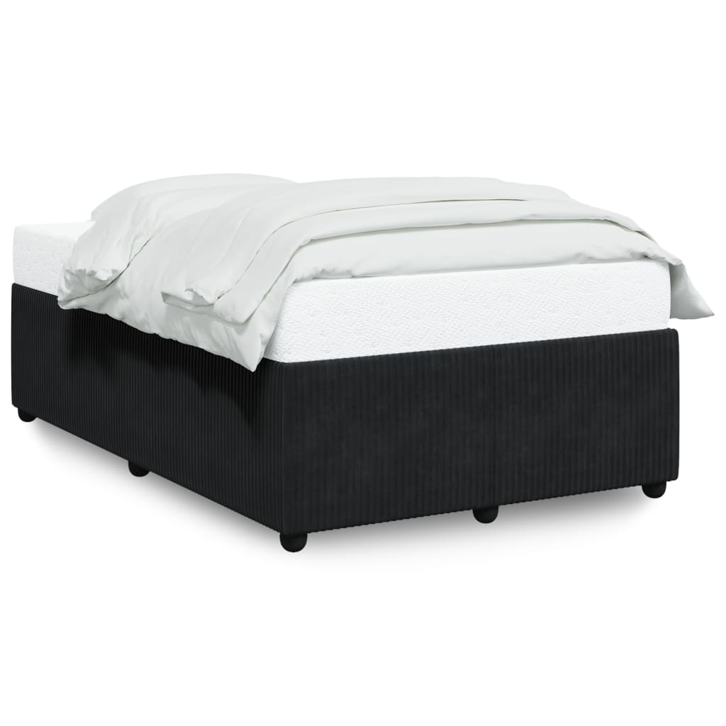 Bettgestell ohne Matratze Schwarz 120x190 cm Samt
