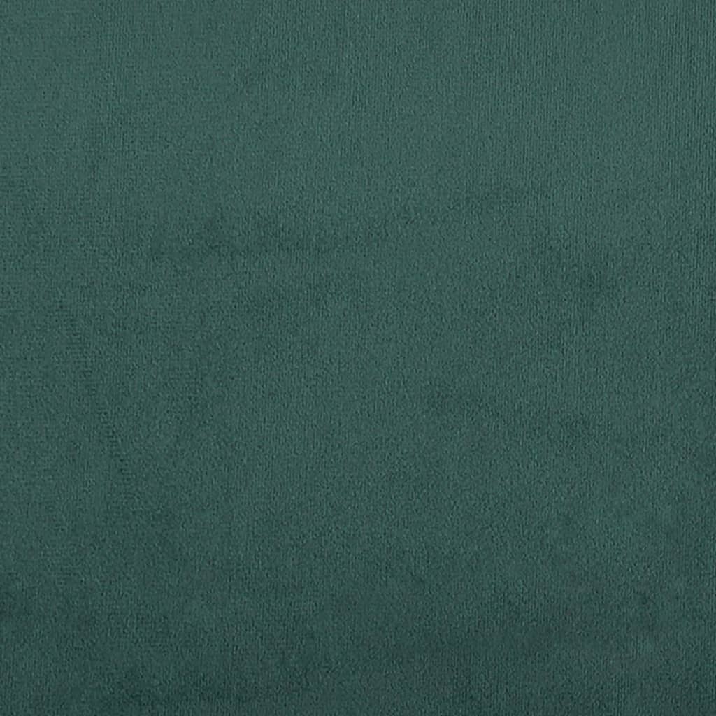 Bettgestell ohne Matratze Dunkelgrün 140x190 cm Samt