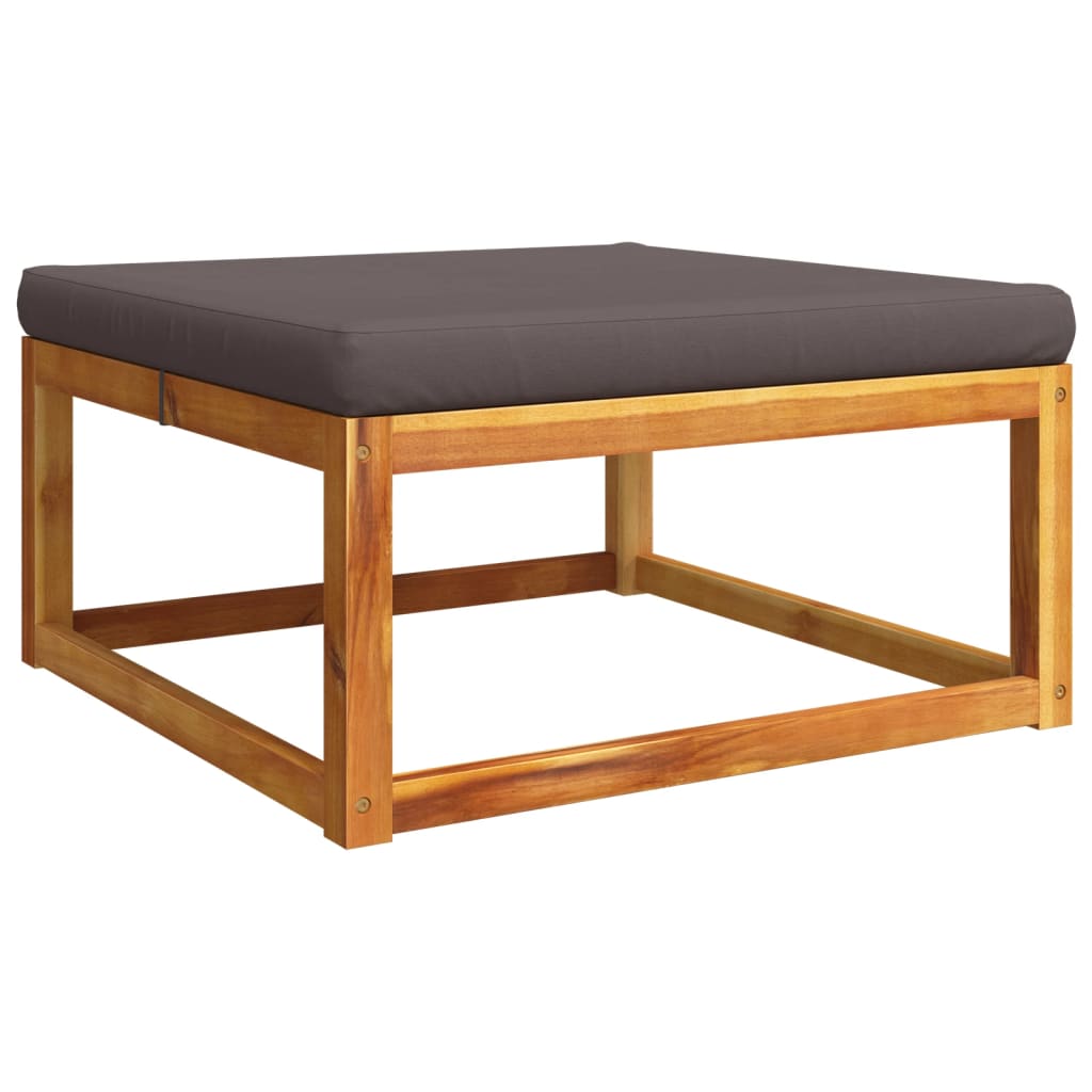 11-tlg. Gartensofa-Set mit Kissen Holz Akazie & Seil