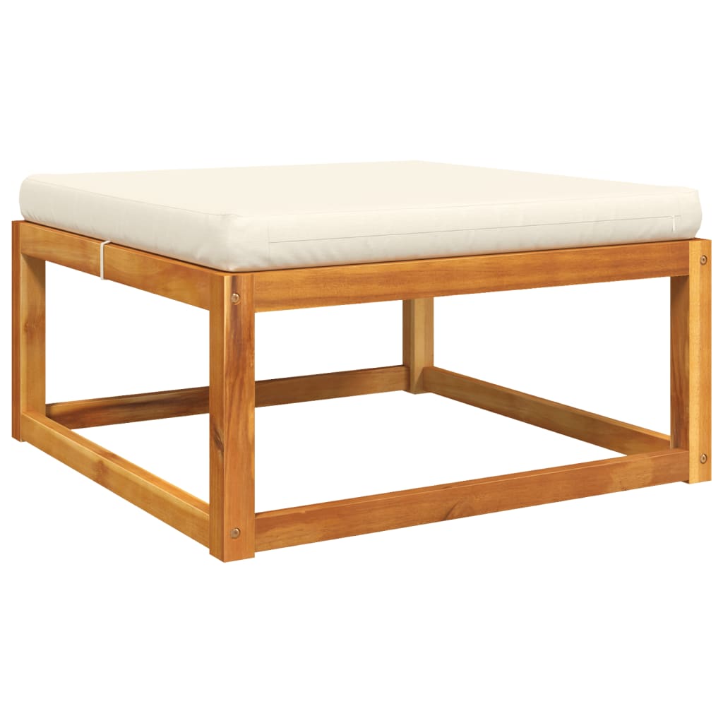 7-tlg. Gartensofa-Set mit Kissen Holz Akazie & Seil