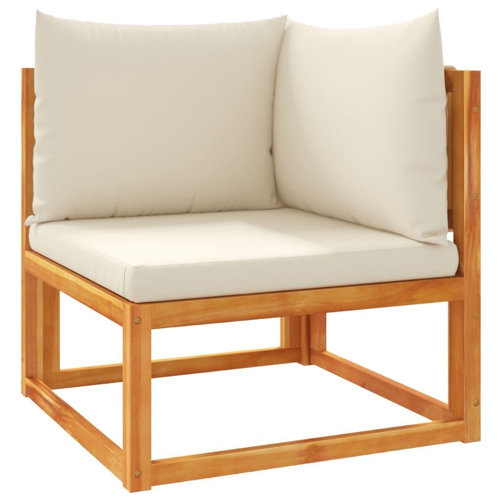 8-tlg. Gartensofa-Set mit Kissen Holz Akazie & Seil