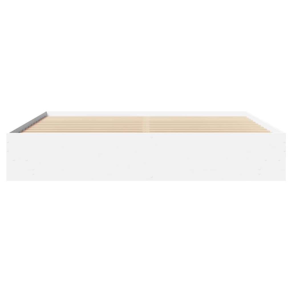 Bettgestell ohne Matratze Weiß 180x200 cm Holzwerkstoff