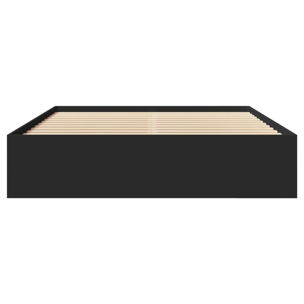 Bettgestell ohne Matratze Schwarz 160x200 cm Holzwerkstoff
