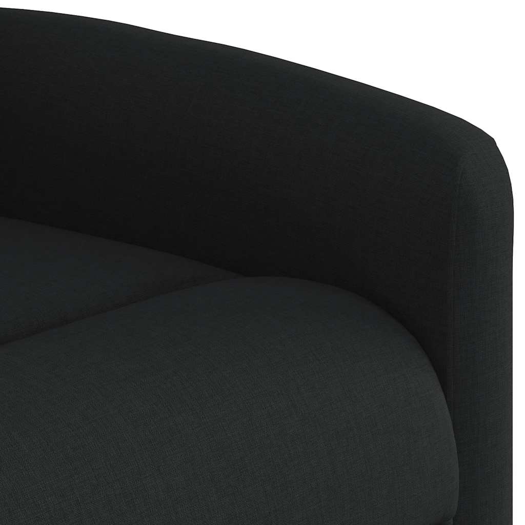 Massagesessel Elektrisch Schwarz Stoff