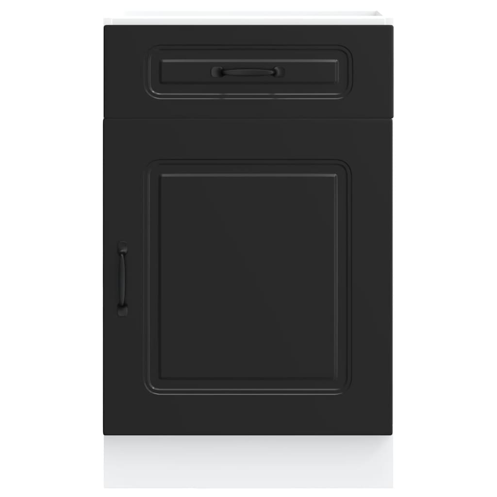 Küchenunterschrank Kalmar Schwarz Holzwerkstoff