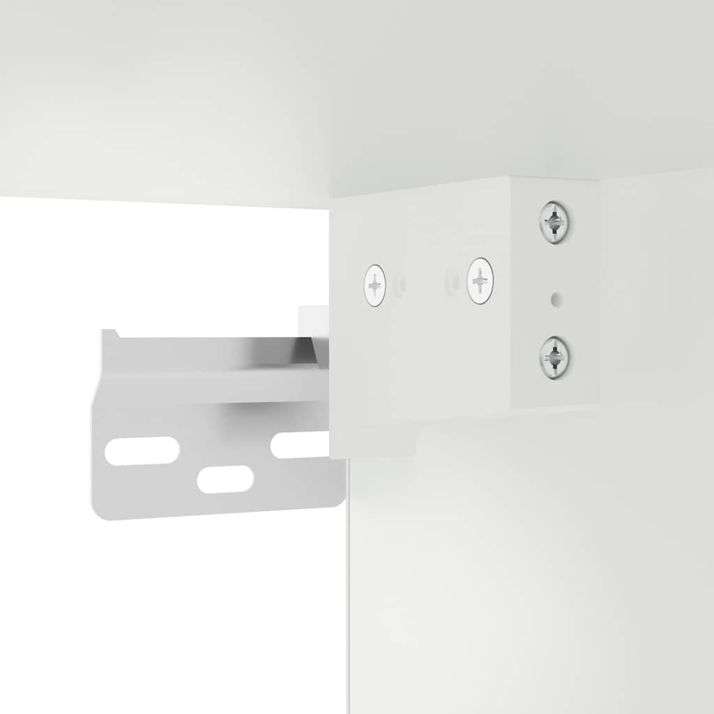 Küchen-Hängeschrank mit Glastür Lucca Hochglanz-Weiß