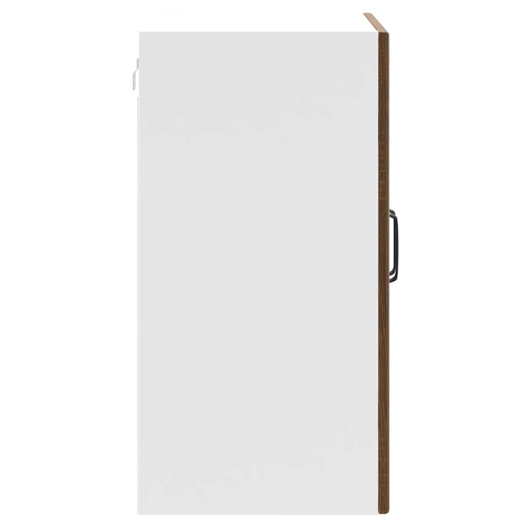 Küchen-Hängeschrank mit Glastür Lucca Braun Eichen-Optik
