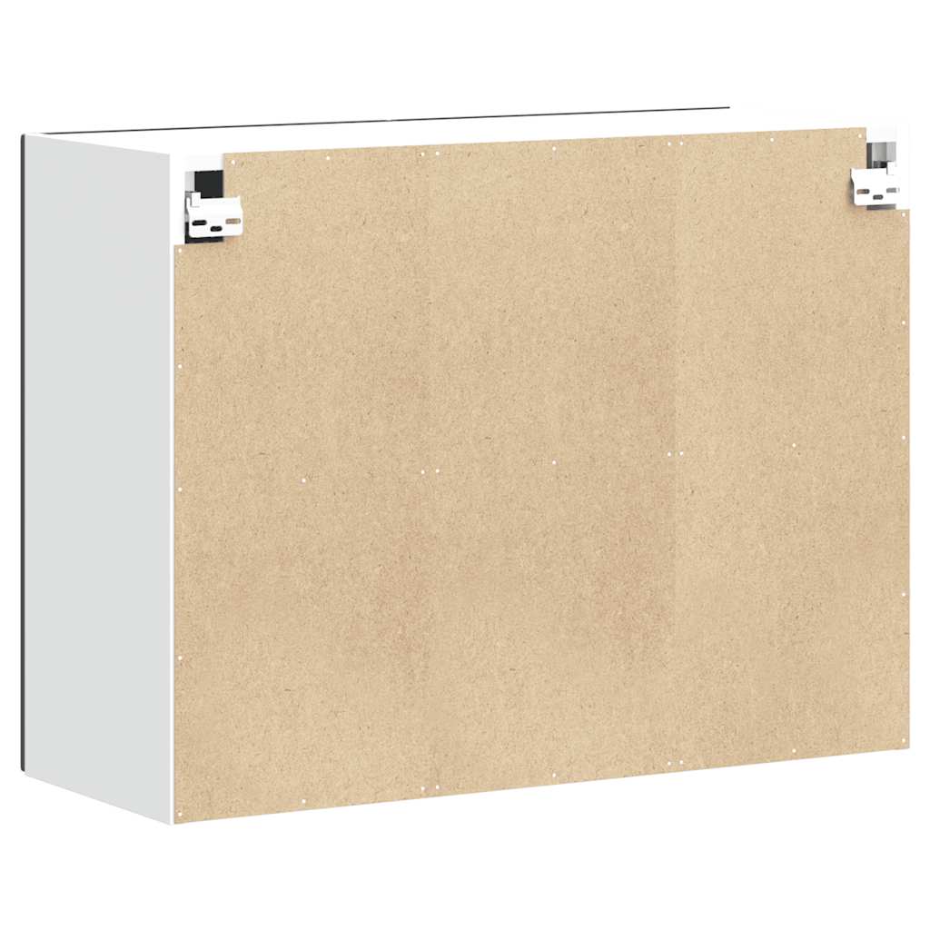 Küchen-Hängeschrank Porto Schwarz Holzwerkstoff