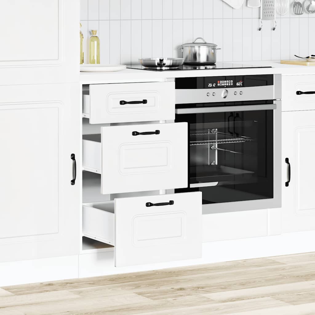 Küchenunterschrank Kalmar Weiß Holzwerkstoff