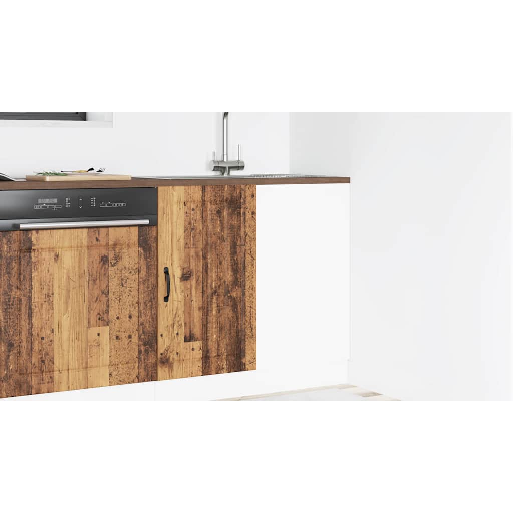 Küchenunterschrank Lucca Altholz-Optik Holzwerkstoff