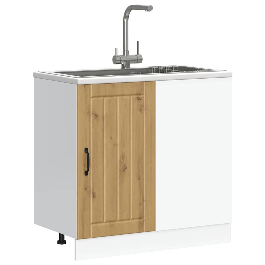 Küchenunterschrank Lucca Artisan-Eiche Holzwerkstoff