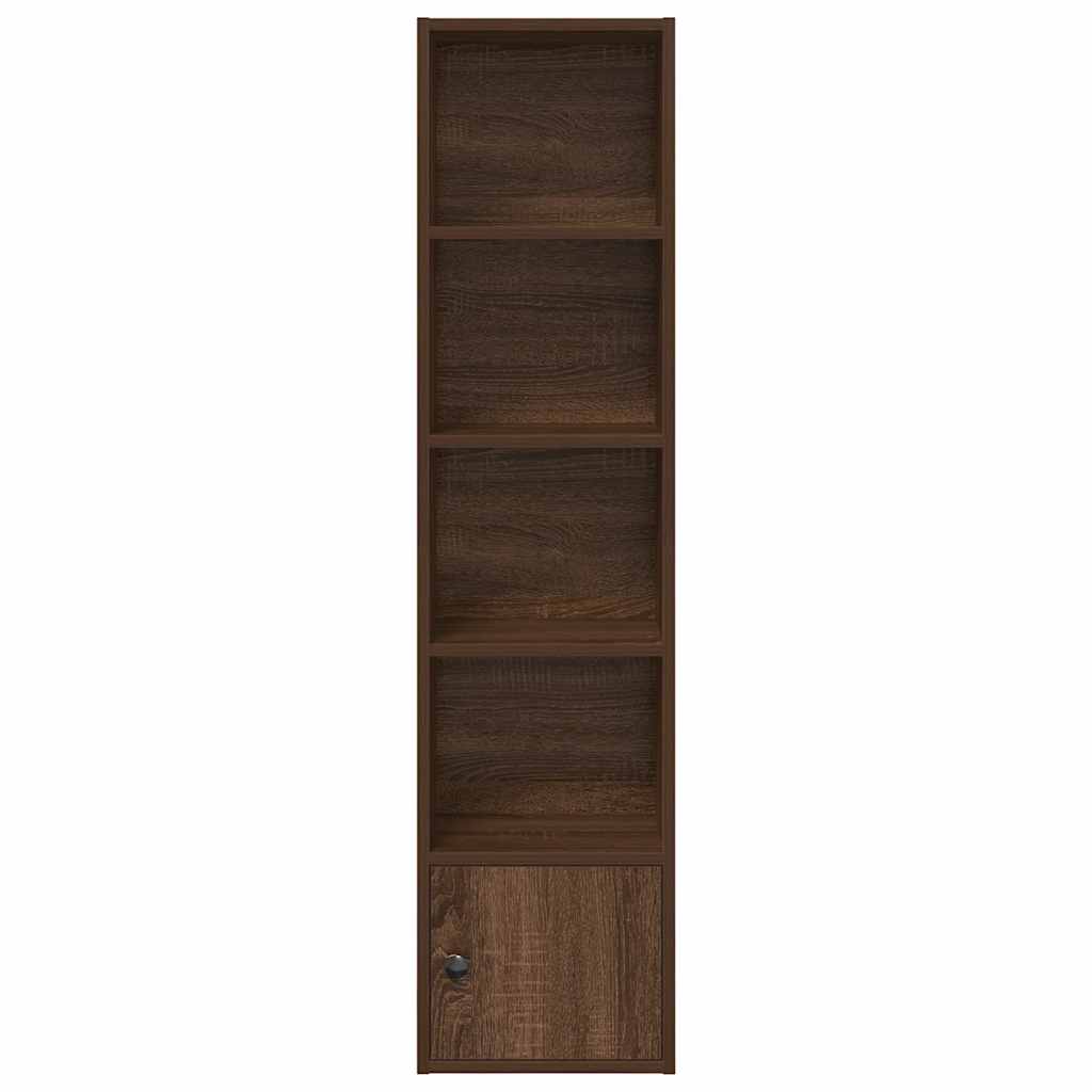 Bücherregal Braun Eichen-Optik 31x24x127 cm Holzwerkstoff