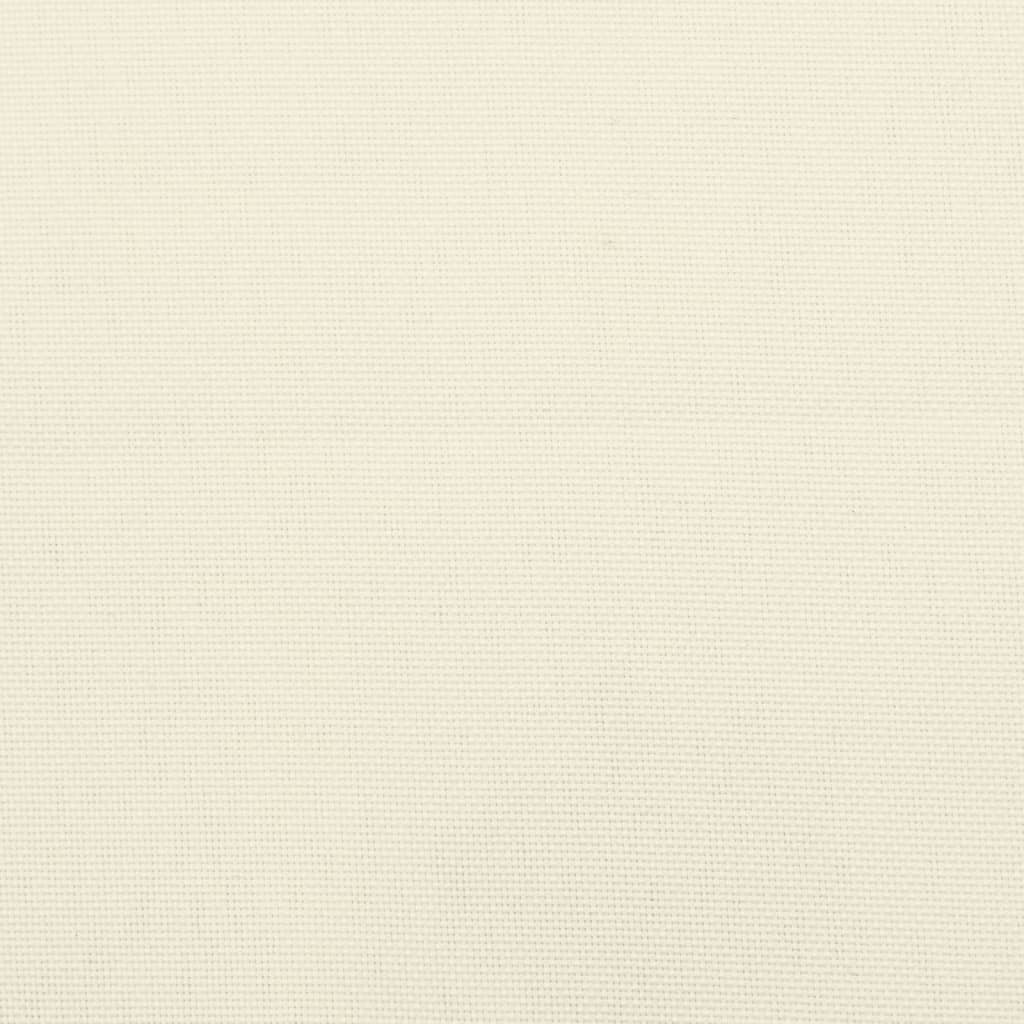 Garden chair cushions for high-back chairs 4 pieces. Cream 120x50x3cm fabric