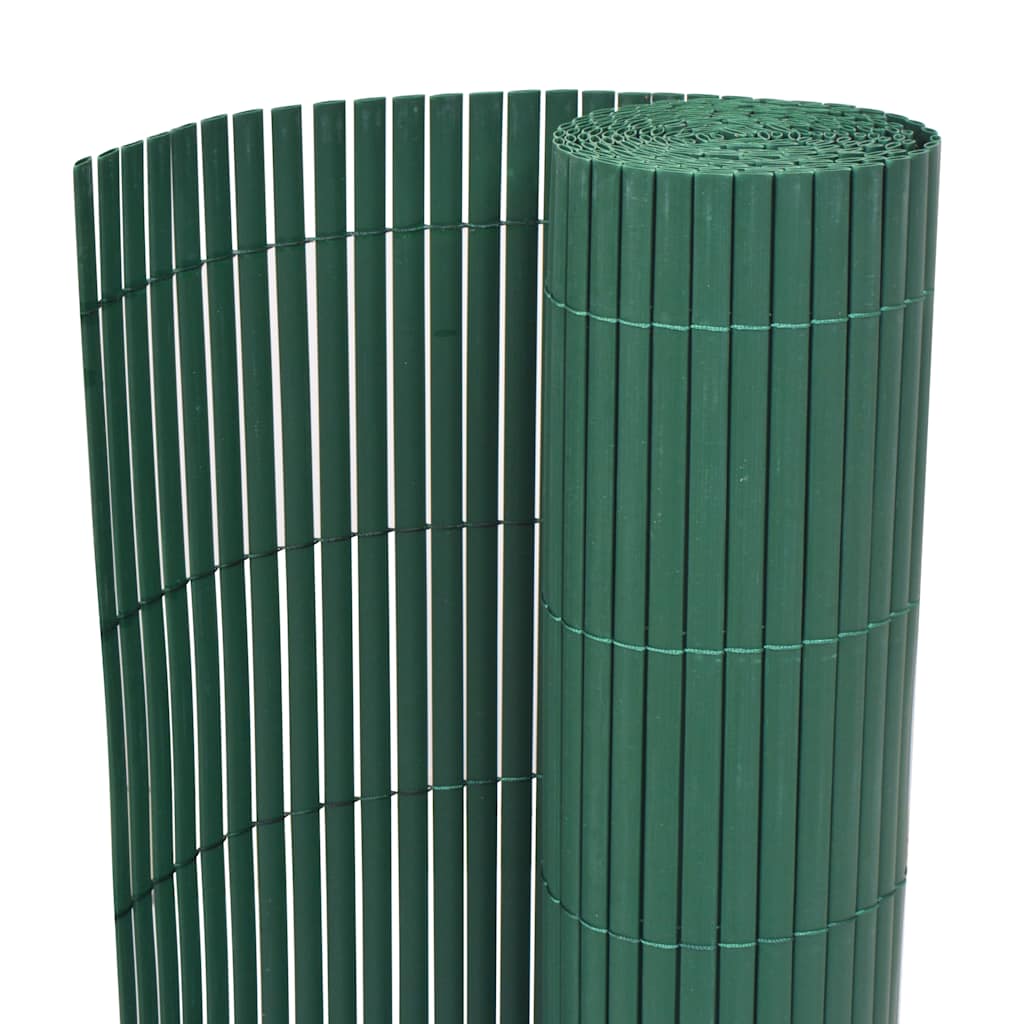 Garden fence double-sided PVC 90×500 cm green