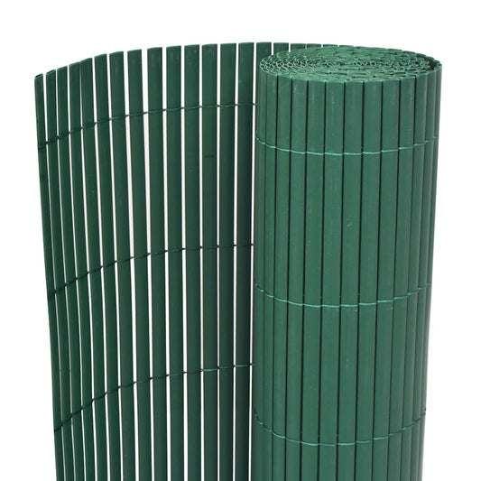 Clôture de jardin double face PVC 90×500 cm vert