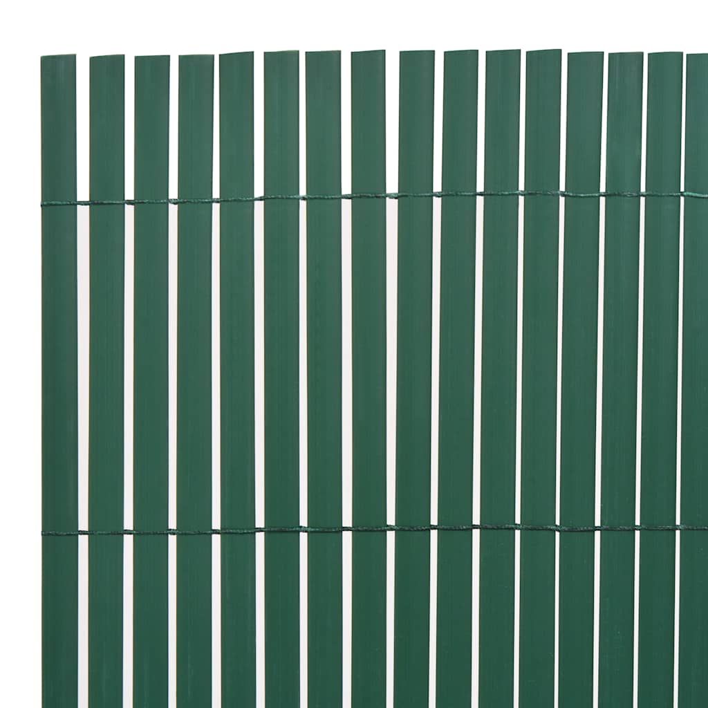 Garden fence double-sided PVC 90×500 cm green