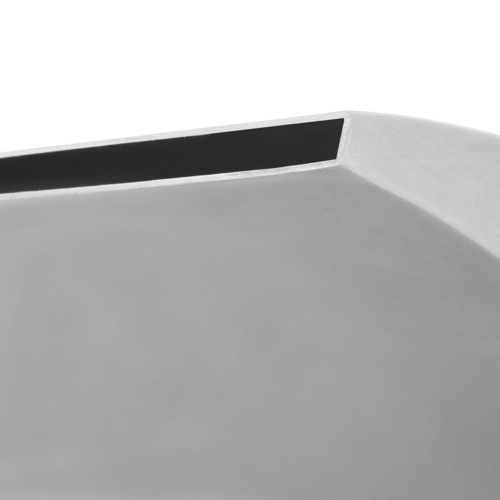 Cascade de piscine en acier inoxydable 30x9x26 cm argent