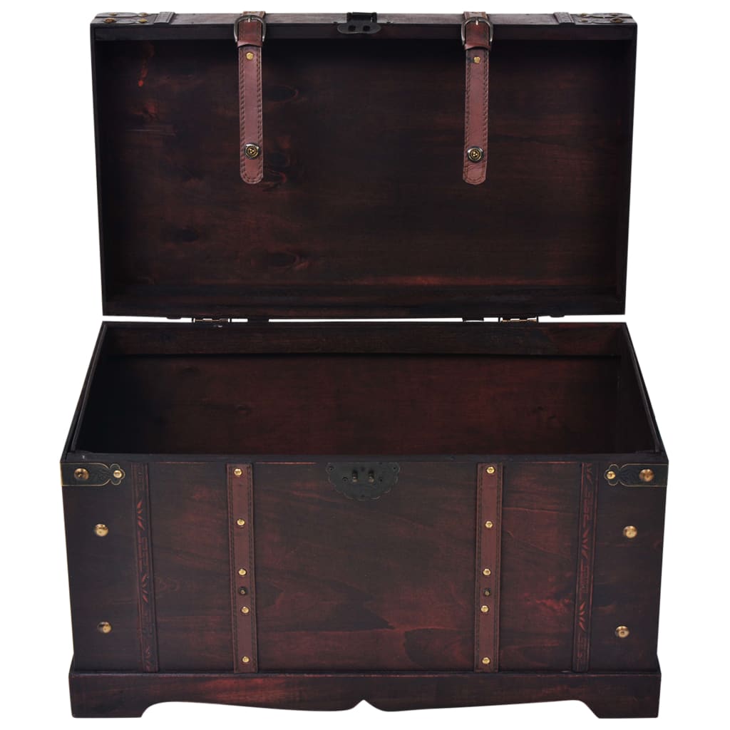 Vintage treasure chest wood 66 x 38 x 40 cm