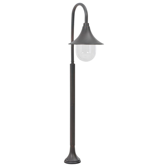 Garden bollard light E27 120 cm aluminum bronze color