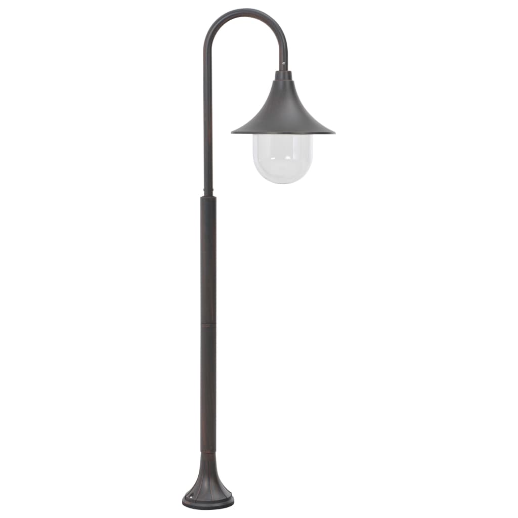 Garden bollard light E27 120 cm aluminum bronze color