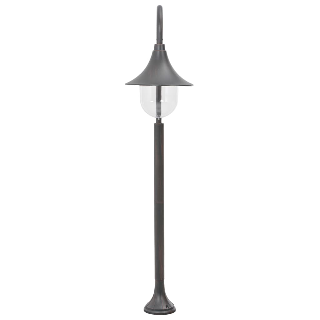 Garden bollard light E27 120 cm aluminum bronze color