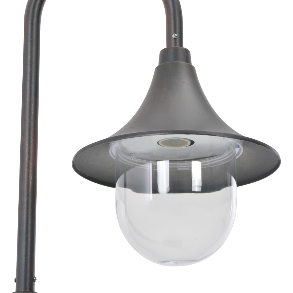 Garden bollard light E27 120 cm aluminum bronze color