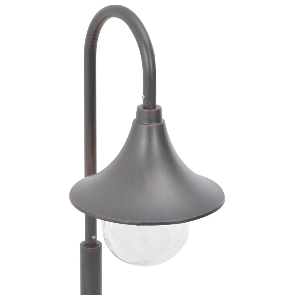 Garden bollard light E27 120 cm aluminum bronze color