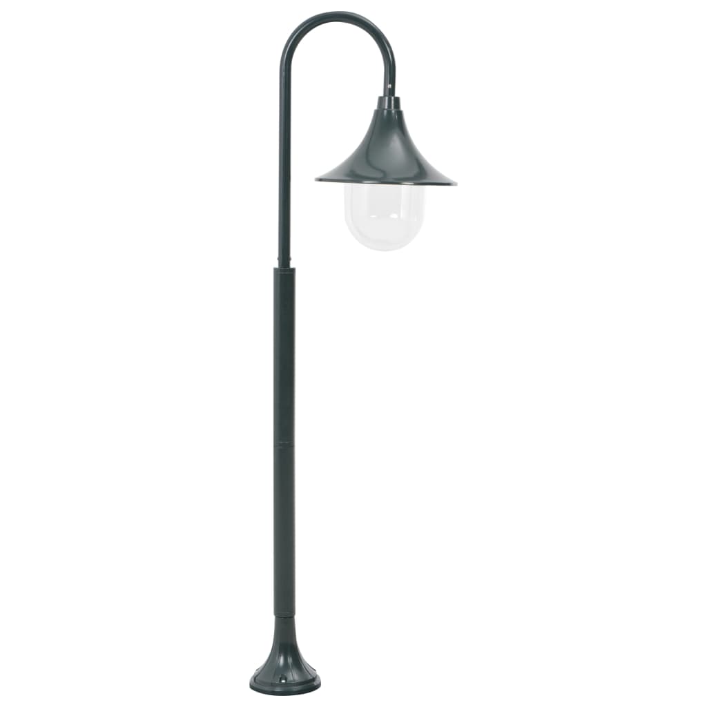 Garden bollard light E27 120 cm aluminum dark green