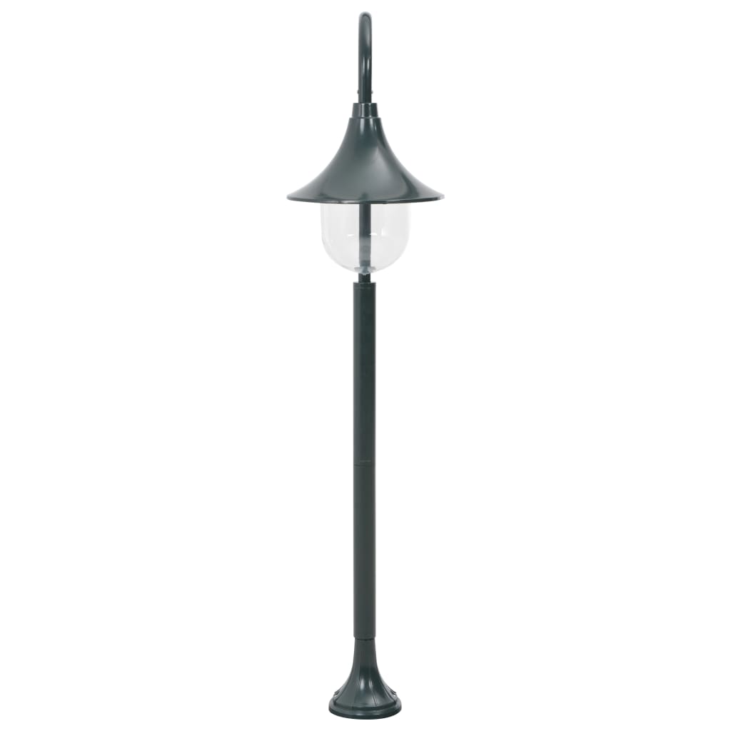 Garden bollard light E27 120 cm aluminum dark green
