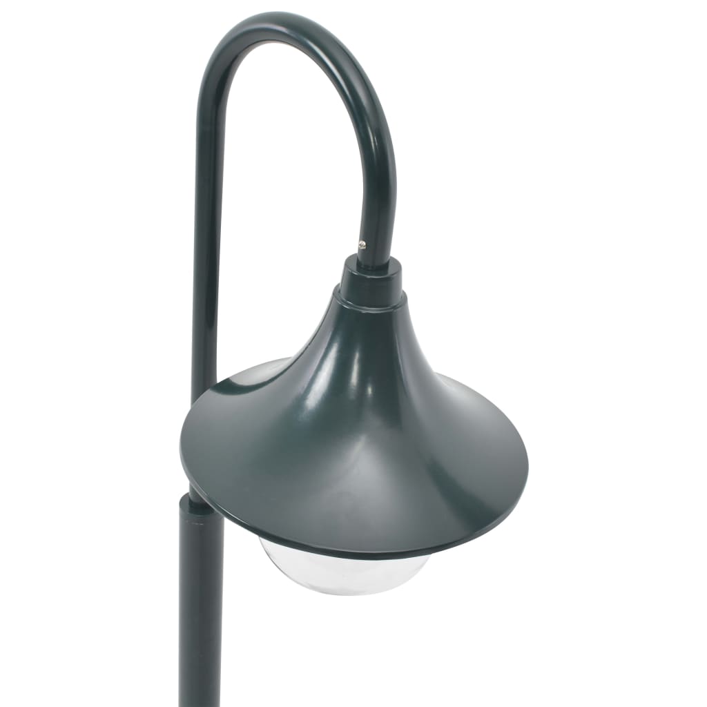Garden bollard light E27 120 cm aluminum dark green