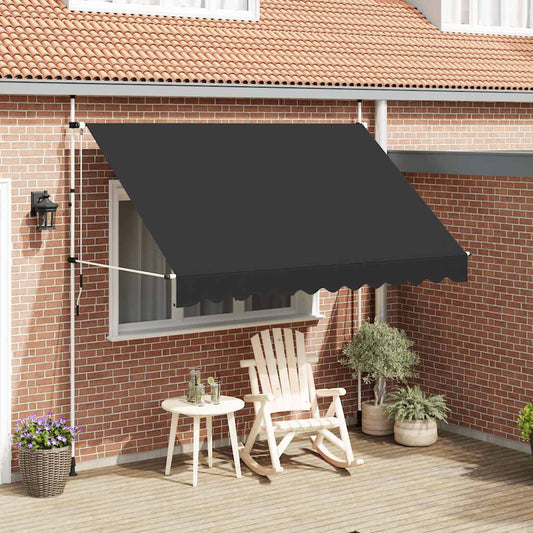 Einziehbare Markise Handbetrieben 300 cm Anthrazit