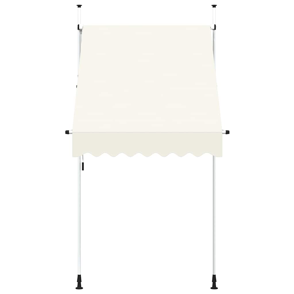 Einziehbare Markise Handbetrieben 150 cm Cremeweiß