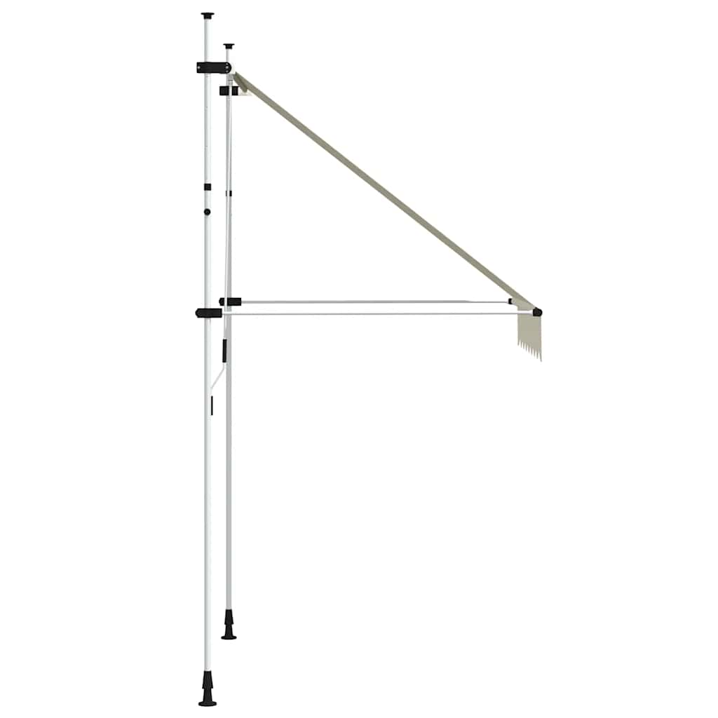 Einziehbare Markise Handbetrieben 150 cm Cremeweiß