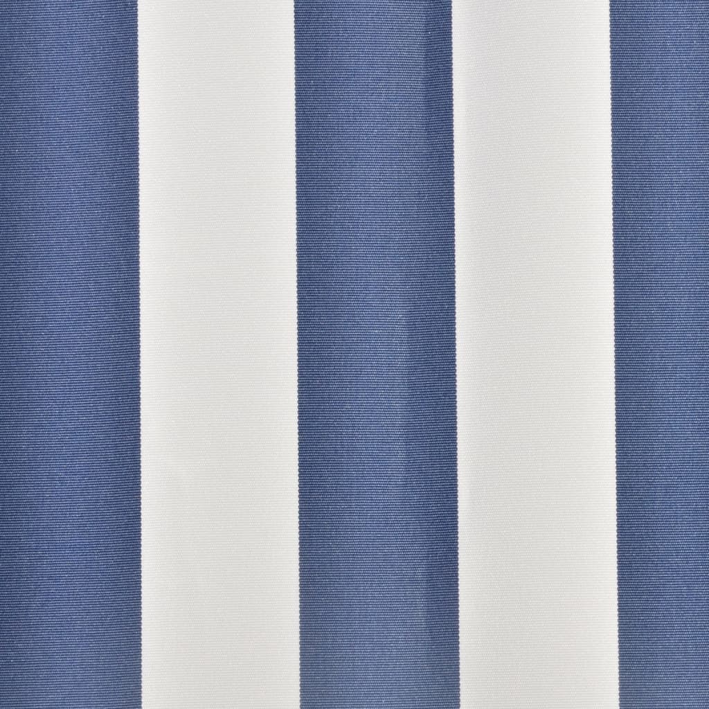 Markisenbespannung Canvas Blau & Weiß 450x300 cm
