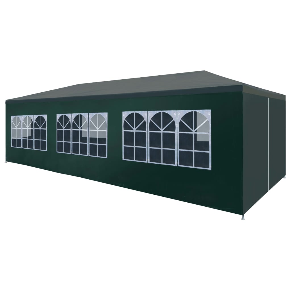 Tente de fête 3x9 m verte