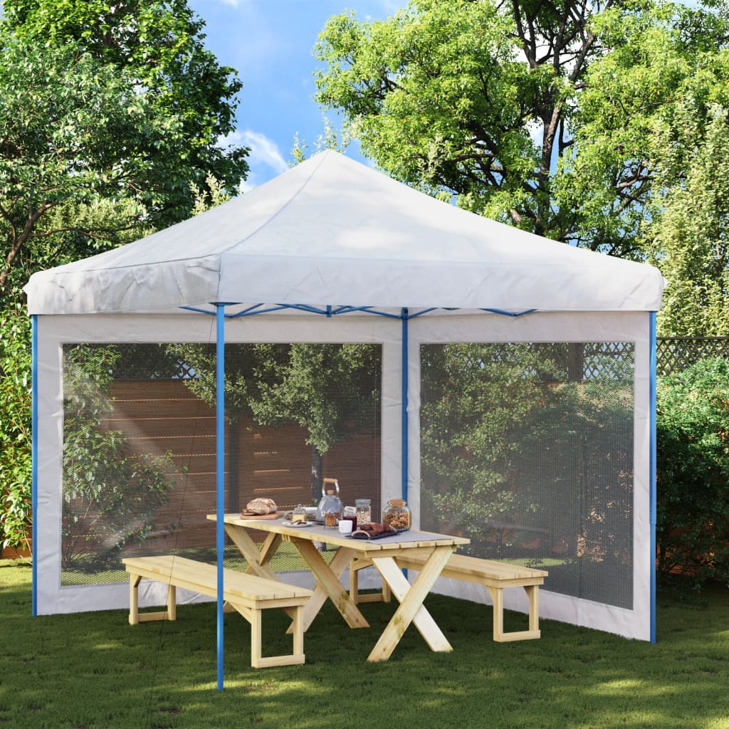 Party tent side walls 2 pieces. Mesh white and black