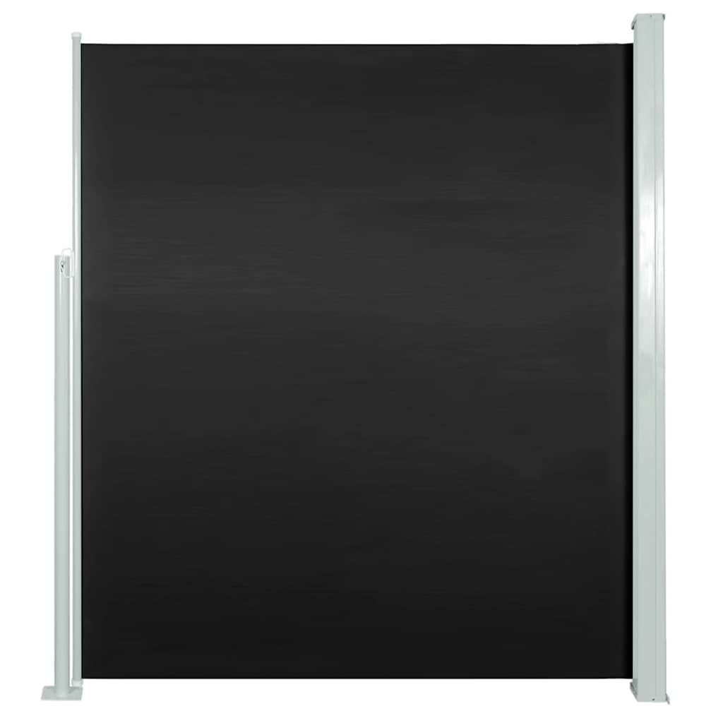 Auvent latéral extensible 140x300 cm noir