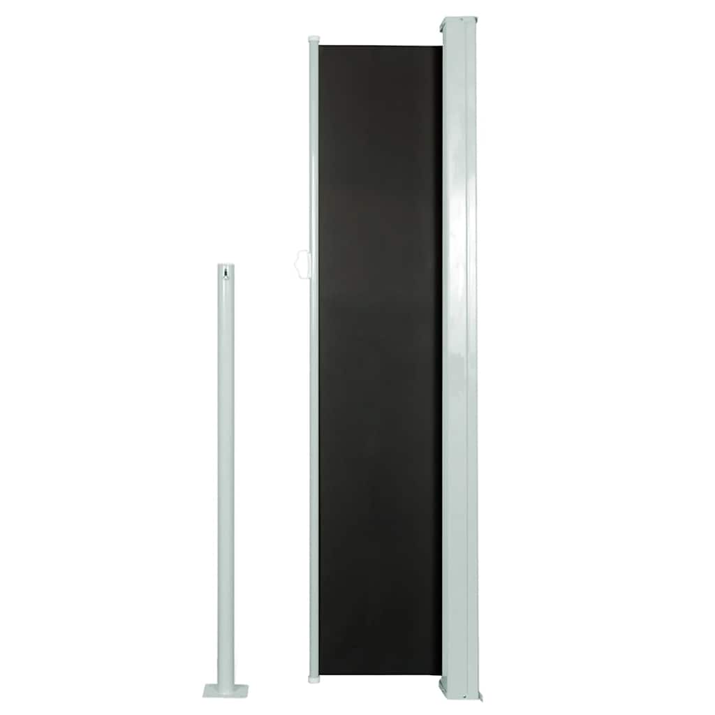 Auvent latéral extensible 140x300 cm noir