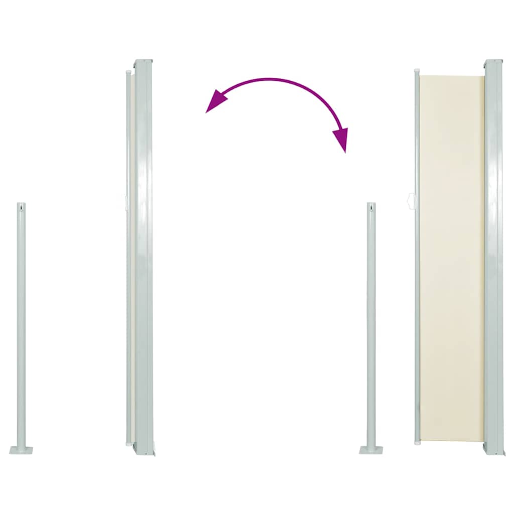 Store latéral extensible 140x300 cm crème