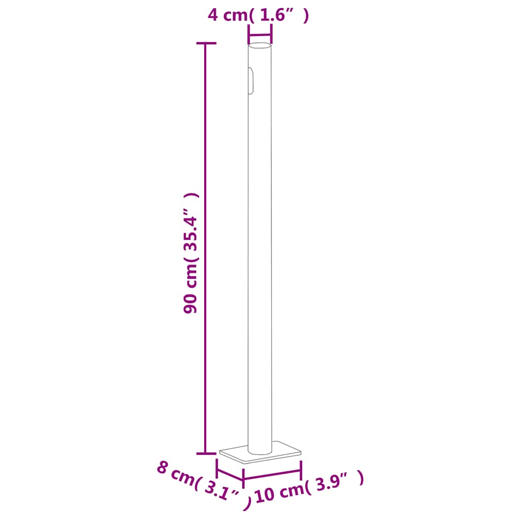 Store latéral extensible 140x300 cm crème