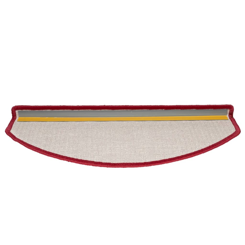 15 pcs. Stair mats Bordeaux red 65 x 24 x 4 cm