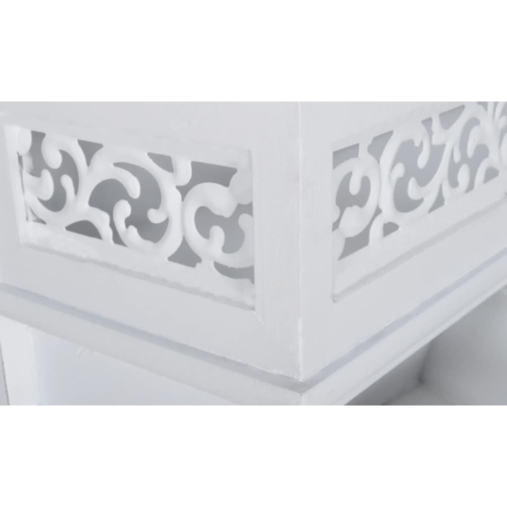 Wall coat rack with 3 drawers and 2 coat hooks
