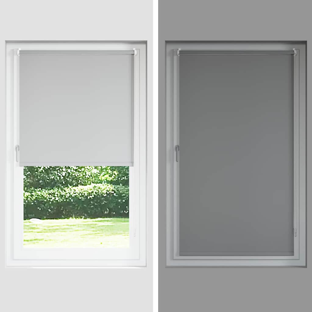 Verdunkelungsrollo Verdunklungsrollo 160 x 175 cm grau